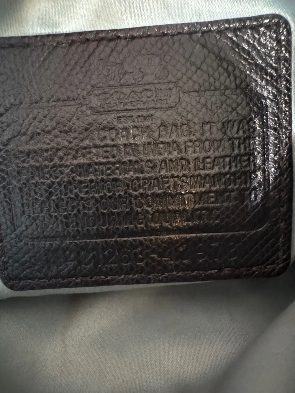 Coach Black and Tan Signature Crossbody Bag